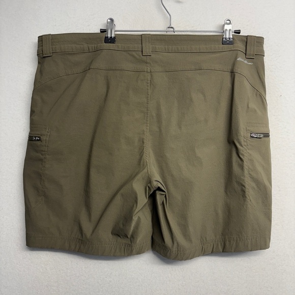 Eddie Bauer First Ascent Cargo Shorts Tan Women's 16 Nylon Stretch - Picture 2 of 7